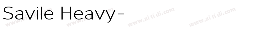 Savile Heavy字体转换